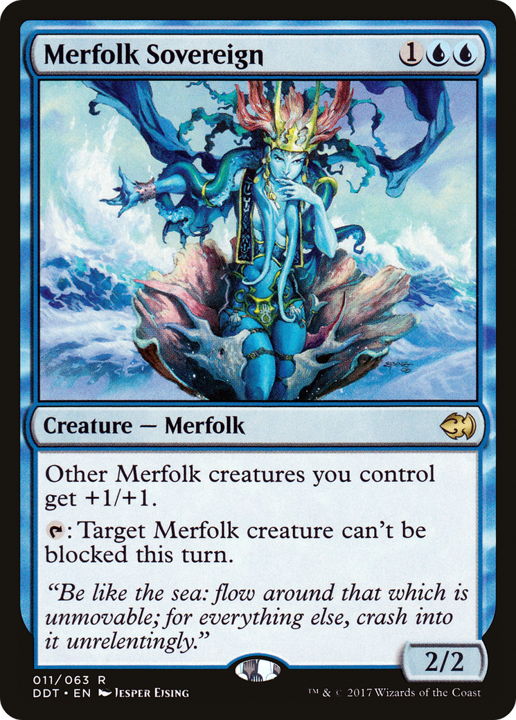 Merfolk Sovereign (DDT-011) [Misc] Duel Decks: Merfolk vs. Goblins MTG Single Wizards of the Coast