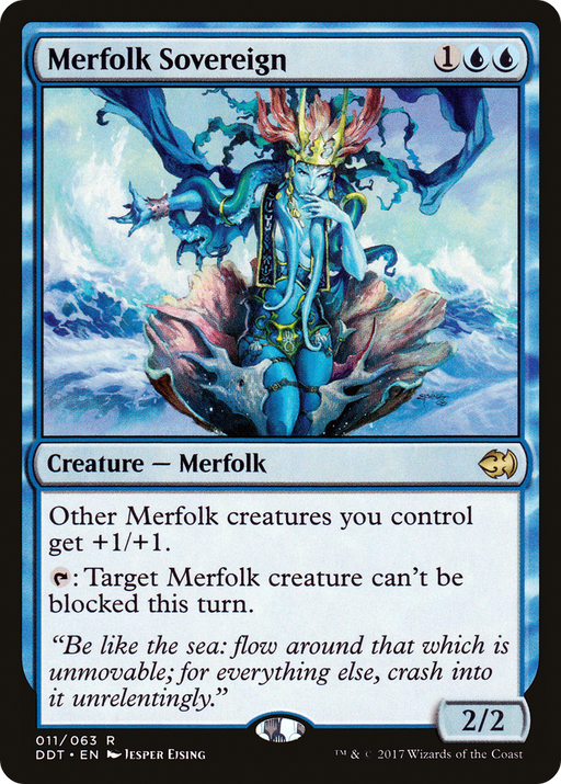 Merfolk Sovereign (DDT-011) [Misc] Duel Decks: Merfolk vs. Goblins MTG Single Wizards of the Coast