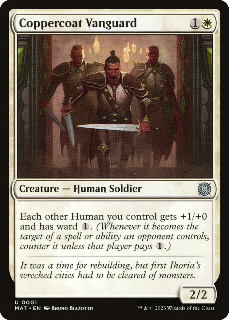 Coppercoat Vanguard (MAT-001) [March of the Machine: The Aftermath] Foil MTG Single Wizards of the Coast