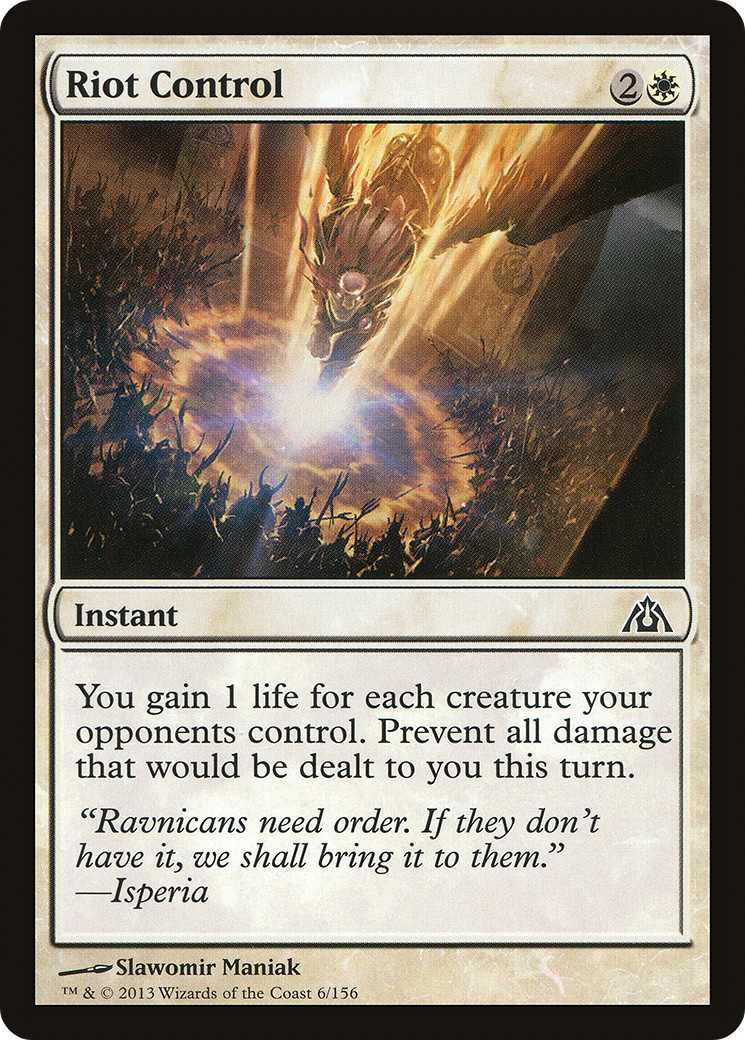 Riot Control (DGM-006) [Dragon's Maze] Foil MTG Single Wizards of the Coast