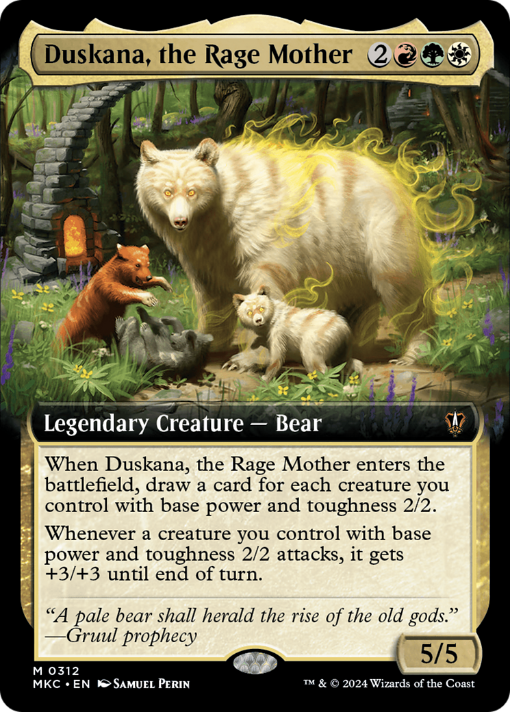 Duskana, the Rage Mother (MKC-312) [Murders at Karlov Manor Commander] (Extended Art) MTG Single Wizards of the Coast