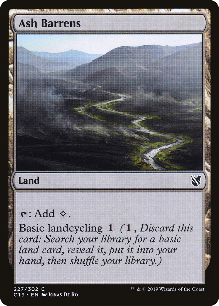 Ash Barrens (C19-227) [Commander 2019] MTG Single Wizards of the Coast