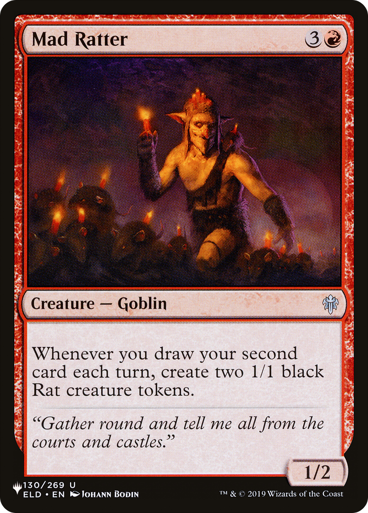 Mad Ratter (LIST-ELD-130) [Mystery Booster] The List MTG Single Wizards of the Coast