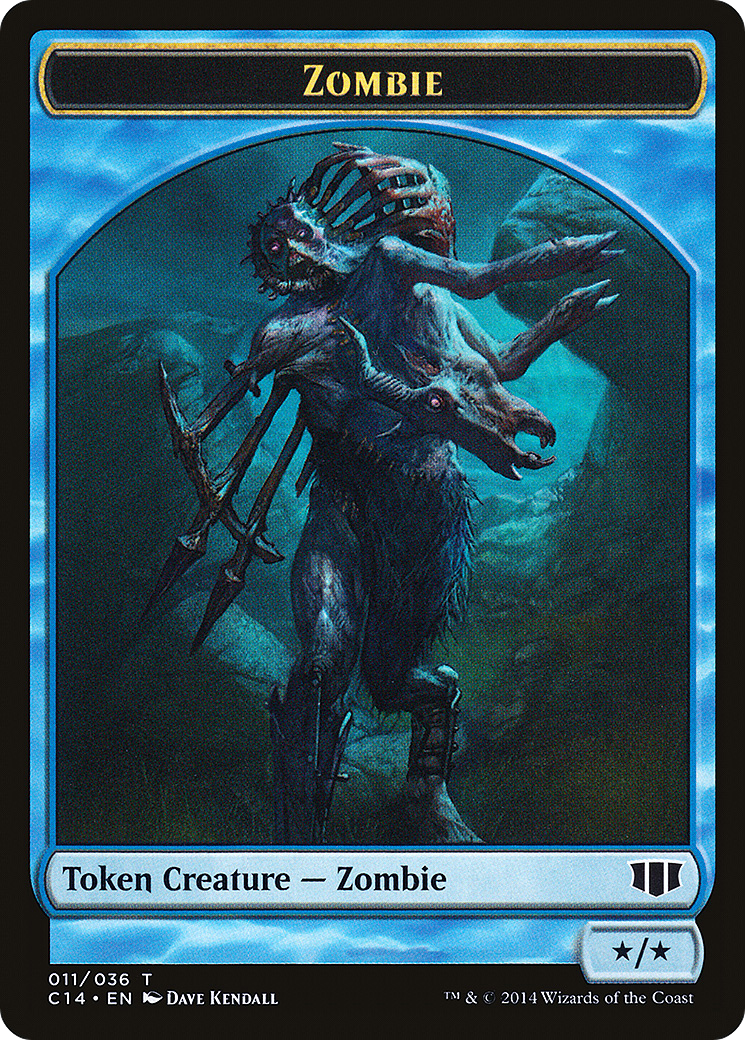 Zombie (TC14-011) [Tokens] Commander 2014 Tokens MTG Single Wizards of the Coast