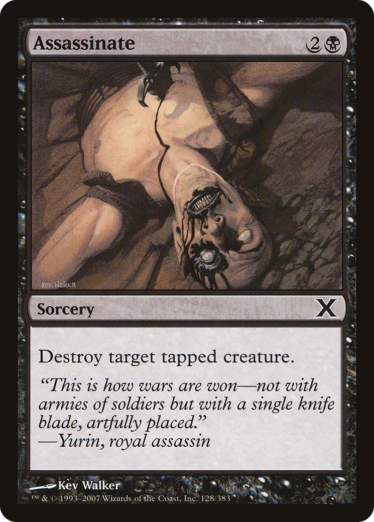 Assassinate (10E-128) [Tenth Edition] MTG Single Wizards of the Coast