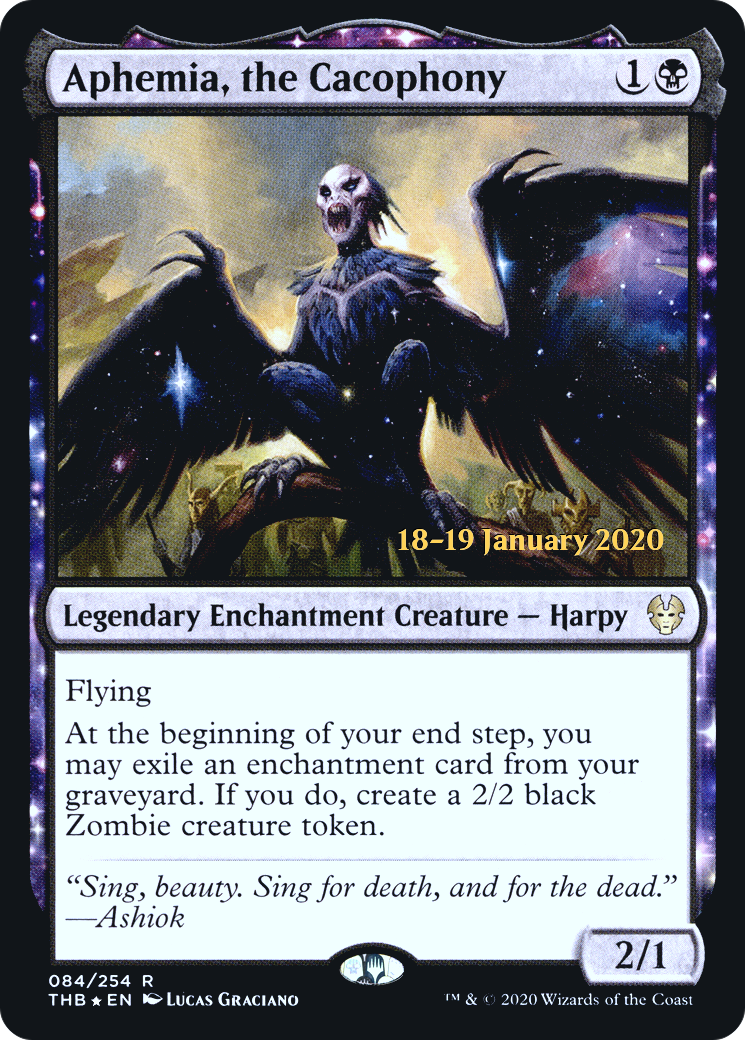 Aphemia, the Cacophony (PRE-84S) [Theros Beyond Death Promos] Foil MTG Single Wizards of the Coast