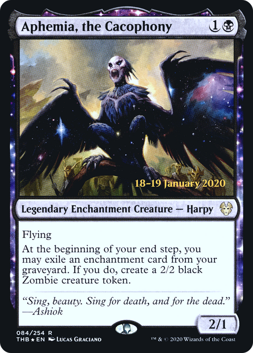 Aphemia, the Cacophony (PRE-84S) [Theros Beyond Death Promos] Foil MTG Single Wizards of the Coast