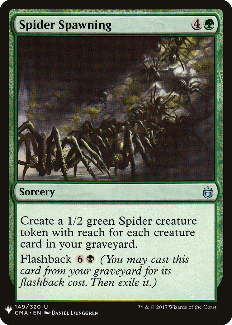 Spider Spawning (LIST-CMA-149) [Mystery Booster] The List MTG Single Wizards of the Coast