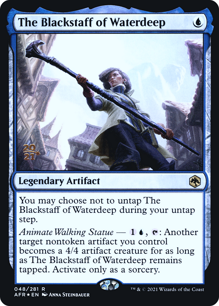 The Blackstaff of Waterdeep (PRE-048) [Adventures in the Forgotten Realms Promos] Foil MTG Single Wizards of the Coast