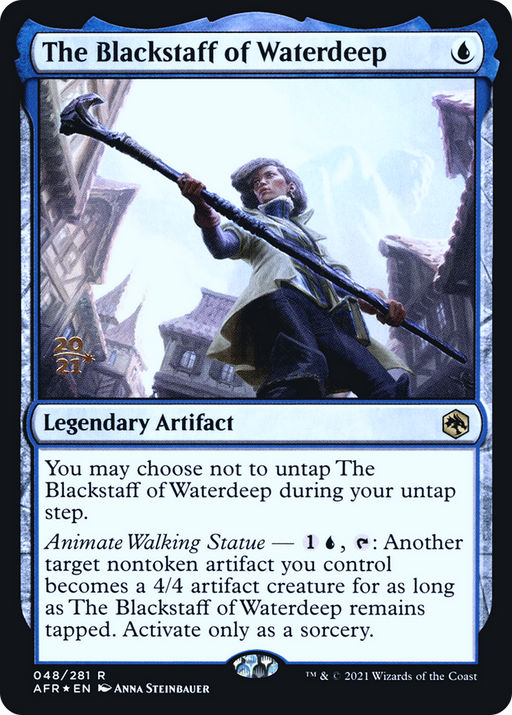 The Blackstaff of Waterdeep (PRE-048) [Adventures in the Forgotten Realms Promos] Foil MTG Single Wizards of the Coast