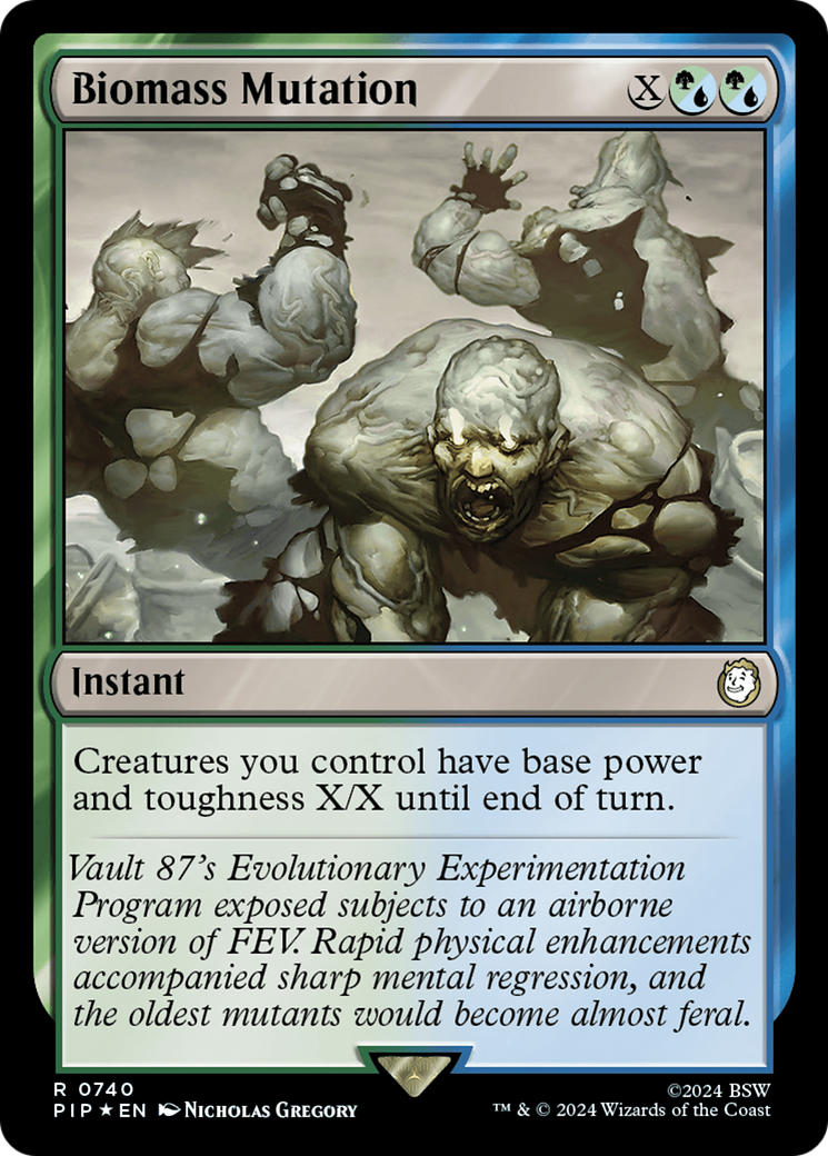 Biomass Mutation (Surge Foil) (PIP-740) [Fallout] Foil MTG Single Wizards of the Coast