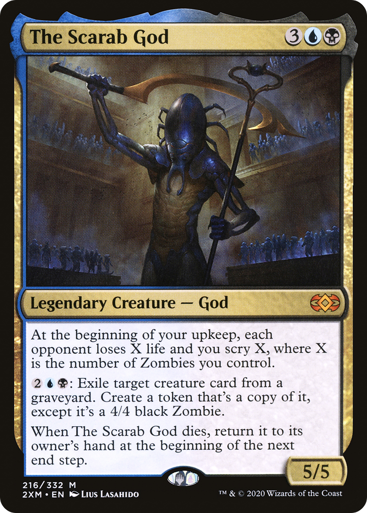 The Scarab God [Double Masters] MTG Single Magic: The Gathering