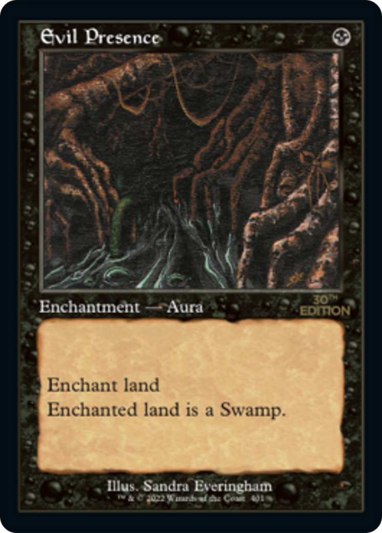 Evil Presence (30A-401) [30th Anniversary Edition] MTG Single Wizards of the Coast