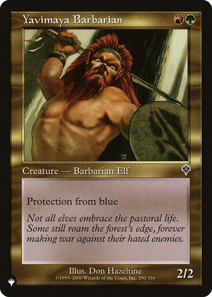 Yavimaya Barbarian (LIST-INV-290) [Mystery Booster] The List MTG Single Wizards of the Coast