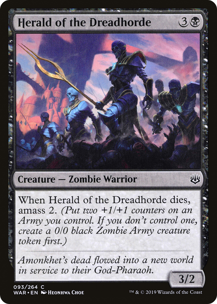 Herald of the Dreadhorde (WAR-093) [War of the Spark] MTG Single Wizards of the Coast