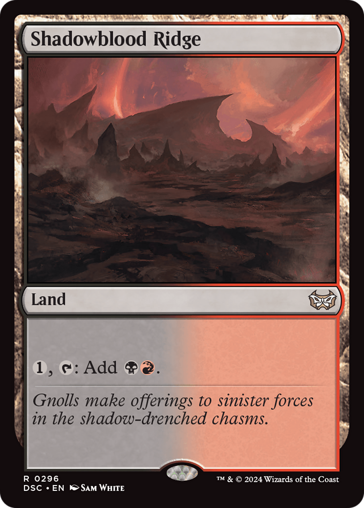 Shadowblood Ridge (DSC-296) [Duskmourn: House of Horror Commander] MTG Single Wizards of the Coast