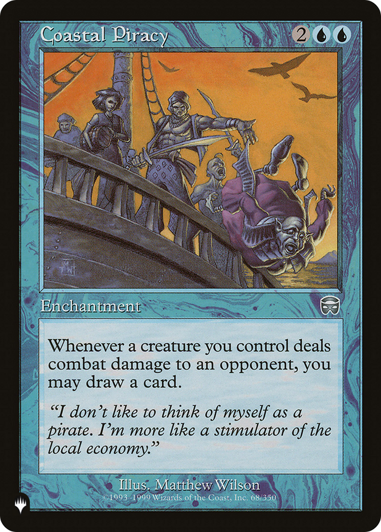 Coastal Piracy (LIST-MMQ-68) [Mystery Booster] The List MTG Single Wizards of the Coast
