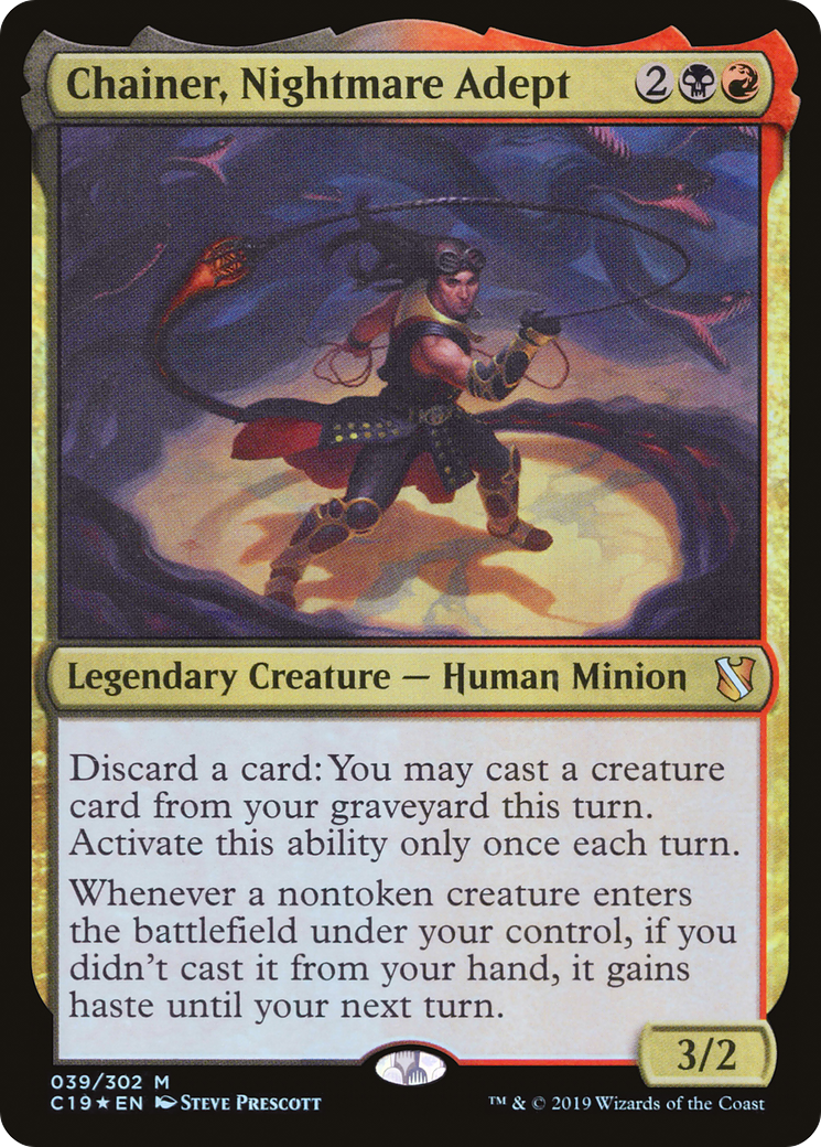 Chainer, Nightmare Adept (C19-039) [Commander 2019] Foil MTG Single Wizards of the Coast