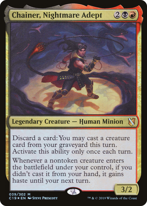 Chainer, Nightmare Adept (C19-039) [Commander 2019] Foil MTG Single Wizards of the Coast