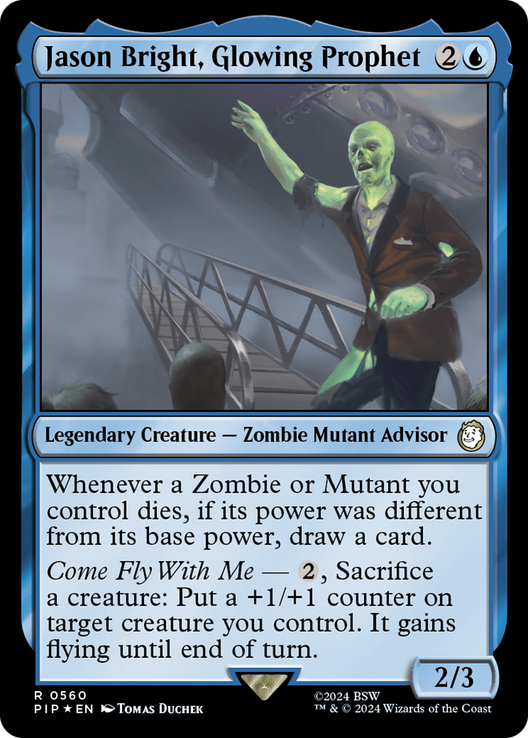 Jason Bright, Glowing Prophet (Surge Foil) (PIP-560) [Fallout] Foil MTG Single Wizards of the Coast