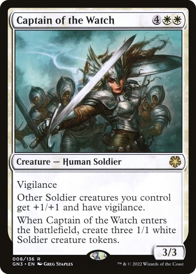 Captain of the Watch (GN3-008) [Misc] Game Night: Free-for-All MTG Single Wizards of the Coast