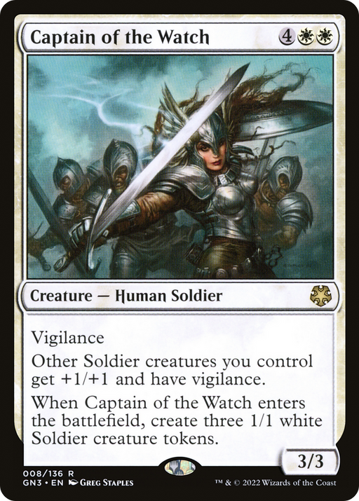 Captain of the Watch (GN3-008) [Misc] Game Night: Free-for-All MTG Single Wizards of the Coast