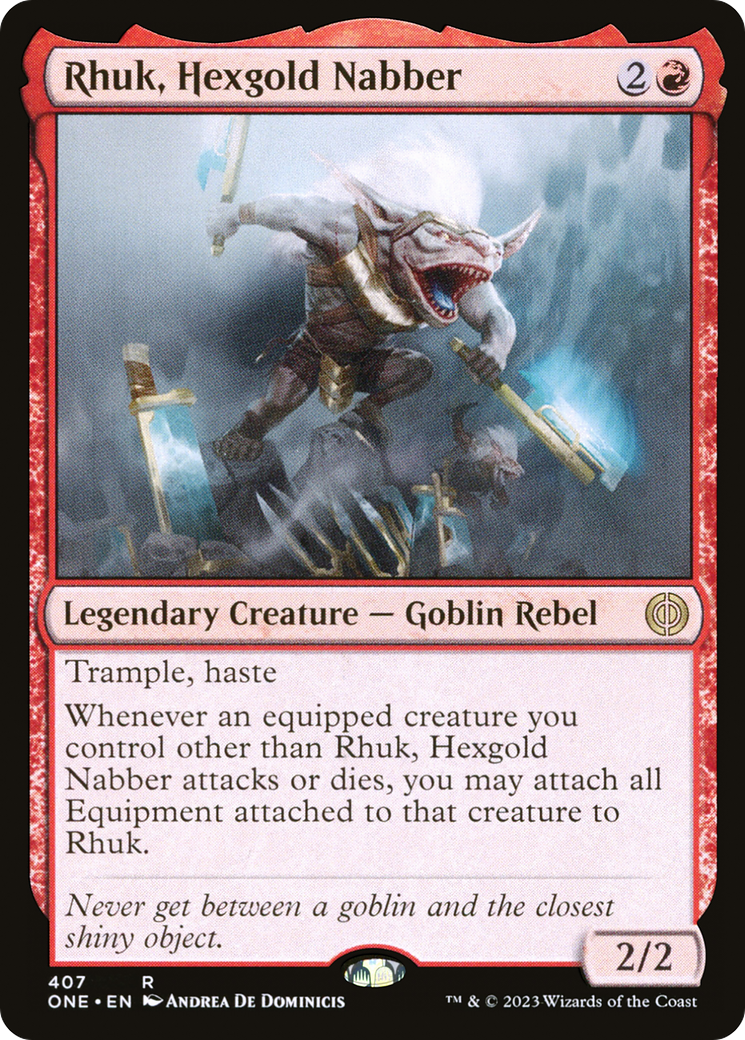 Rhuk, Hexgold Nabber (ONE-407) [Phyrexia: All Will Be One] MTG Single Wizards of the Coast