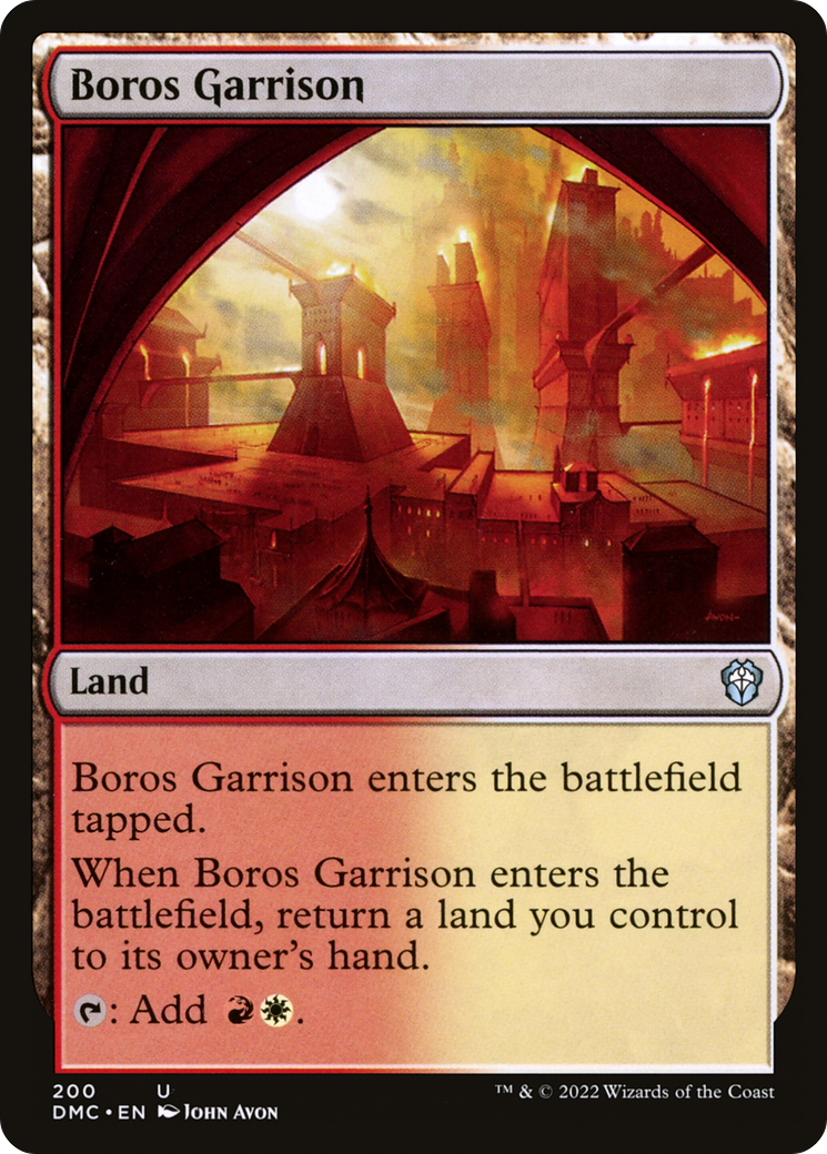 Boros Garrison (DMC-200) [Dominaria United Commander] MTG Single Wizards of the Coast
