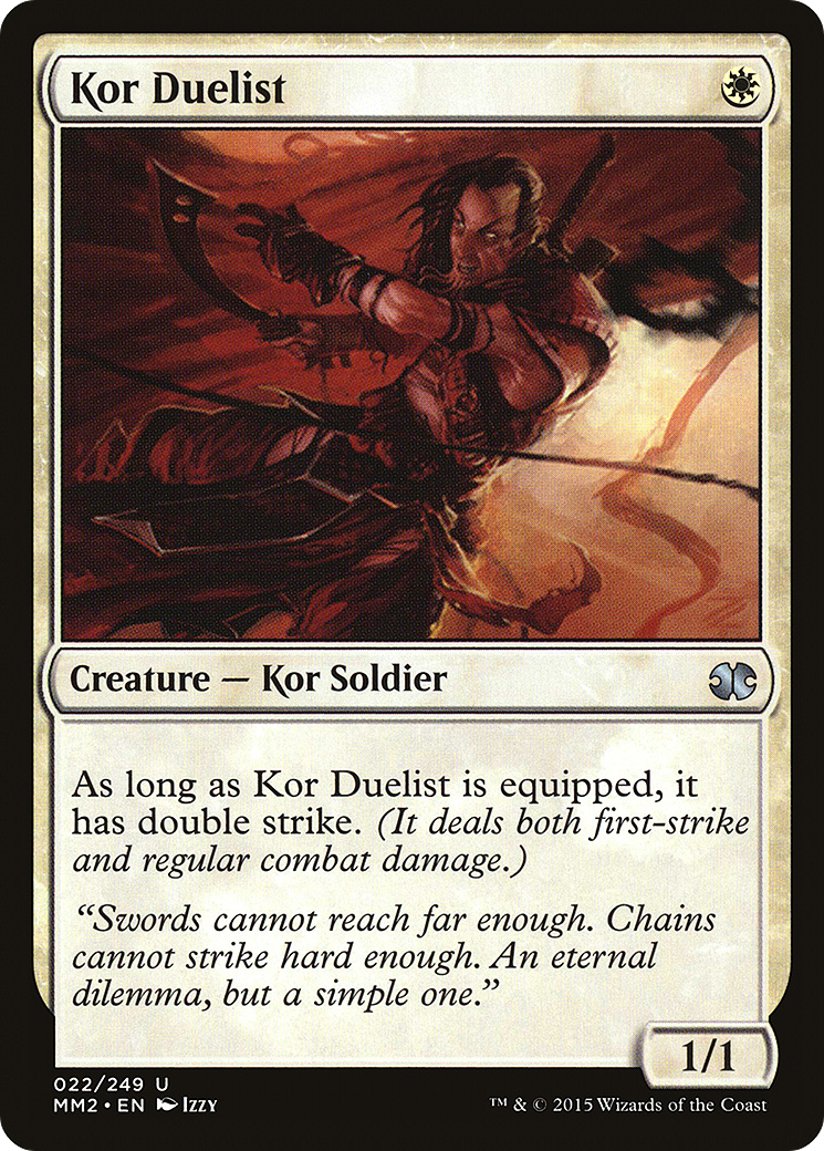 Kor Duelist (MM2-022) [Modern Masters 2015] MTG Single Modern Masters 2015