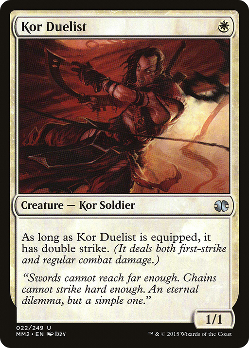 Kor Duelist (MM2-022) [Modern Masters 2015] MTG Single Modern Masters 2015