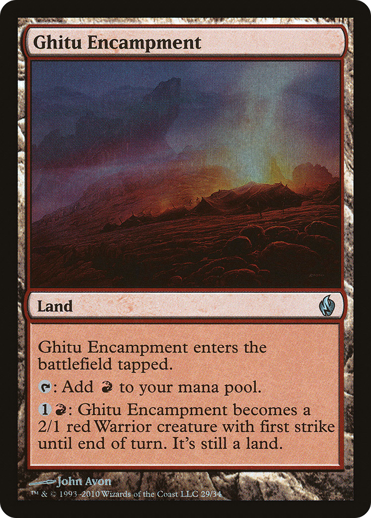 Ghitu Encampment (PD2-029) [Misc] Premium Deck Series: Fire and Lightning Foil MTG Single Wizards of the Coast