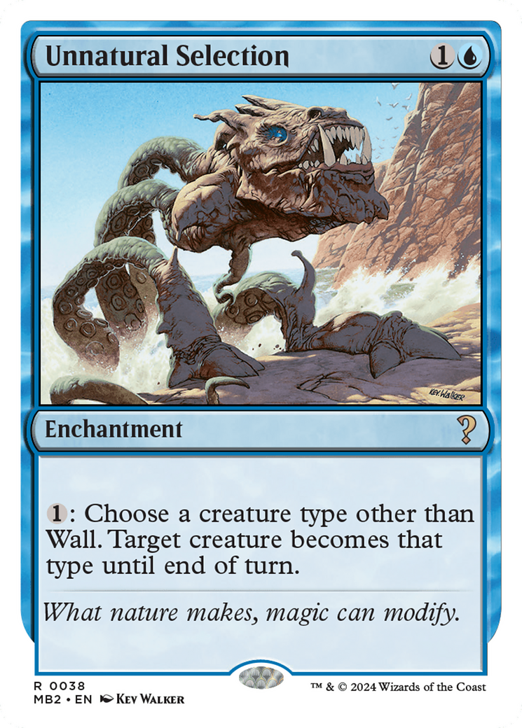 Unnatural Selection (White Border) (MB2-038) [Mystery Booster] Mystery Booster 2 MTG Single Wizards of the Coast