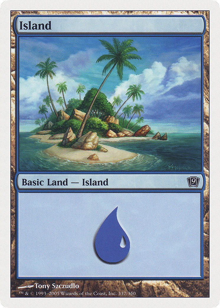 Island (337) (9ED-337) [9th Edition] MTG Single Wizards of the Coast
