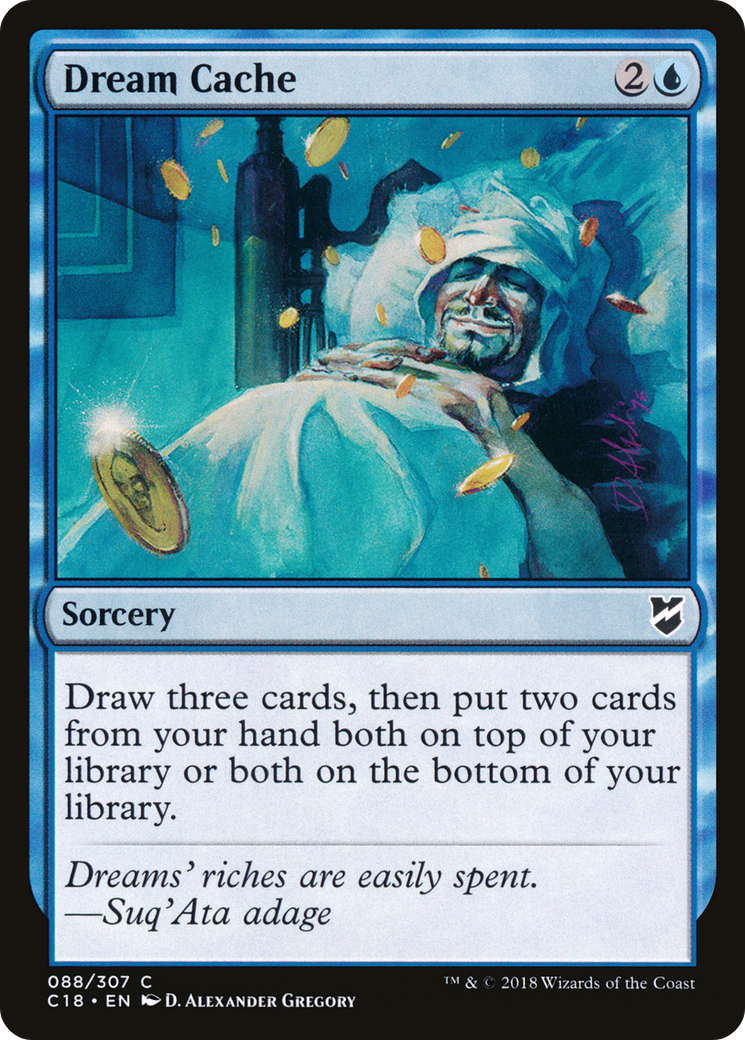Dream Cache (C18-088) [Commander 2018] MTG Single Wizards of the Coast