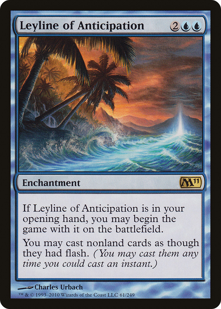 Leyline of Anticipation (M11-061) [Magic 2011] MTG Single Wizards of the Coast