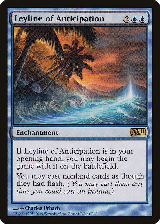 Leyline of Anticipation (M11-061) [Magic 2011] MTG Single Wizards of the Coast