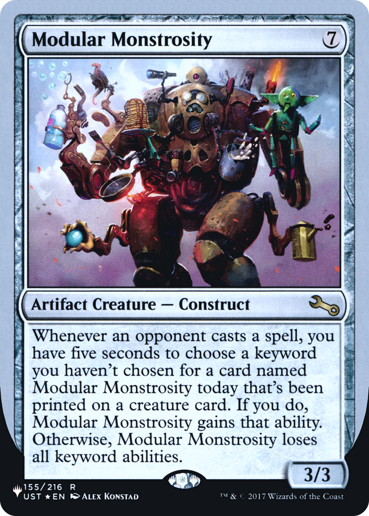 Modular Monstrosity (LIST-059) [Mystery Booster] The List (Unfinity Foil Edition) Foil MTG Single Wizards of the Coast