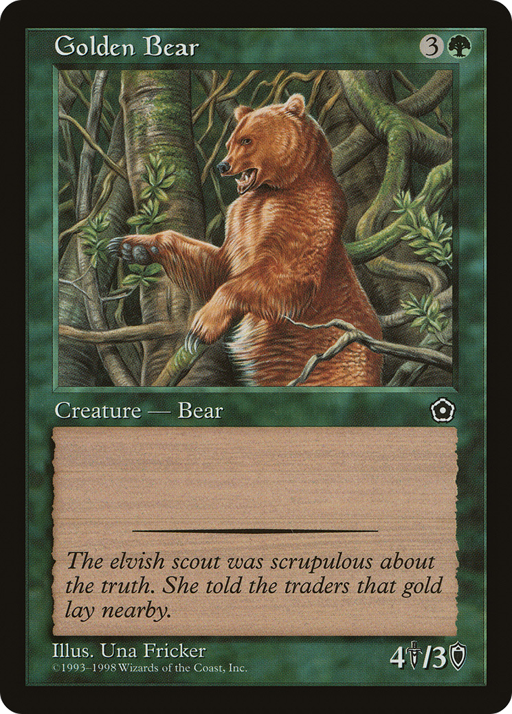 Golden Bear (P02-127) [Misc] Portal Second Age MTG Single Wizards of the Coast