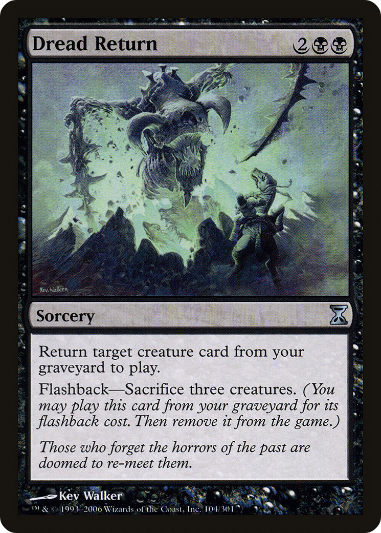 Dread Return (TSP-104) [Time Spiral] MTG Single Wizards of the Coast