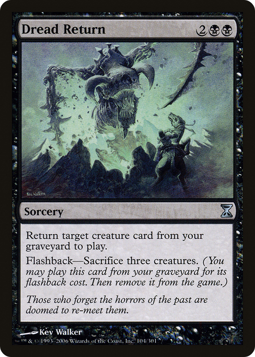 Dread Return (TSP-104) [Time Spiral] MTG Single Wizards of the Coast