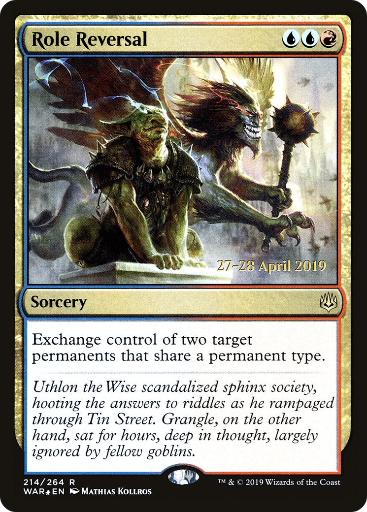 Role Reversal (PRE-214) [War of the Spark Promos] Foil MTG Single Wizards of the Coast