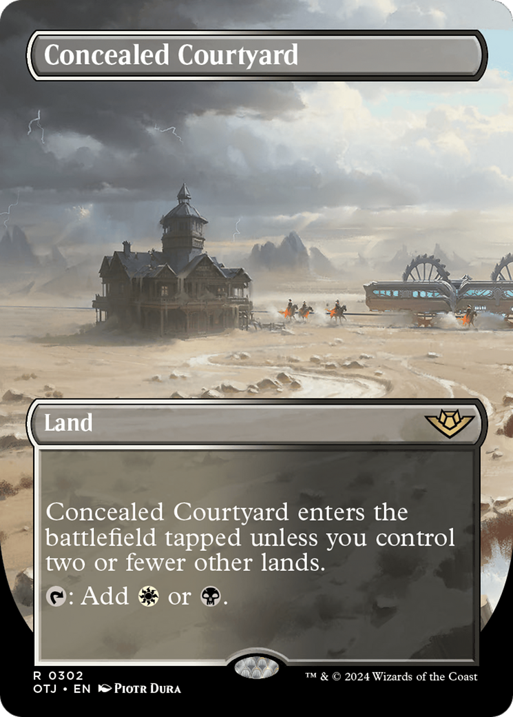 Concealed Courtyard (OTJ-302) [Outlaws of Thunder Junction] (Borderless) MTG Single Wizards of the Coast