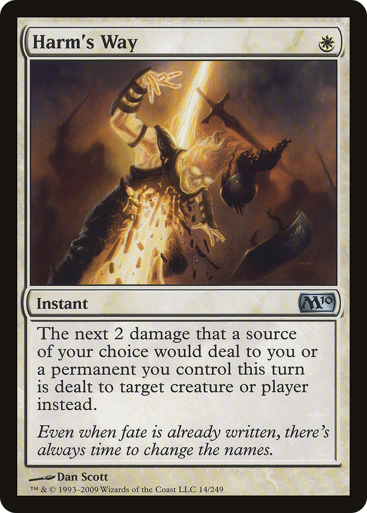 Harm's Way (M10-014) [Magic 2010] Foil MTG Single Wizards of the Coast