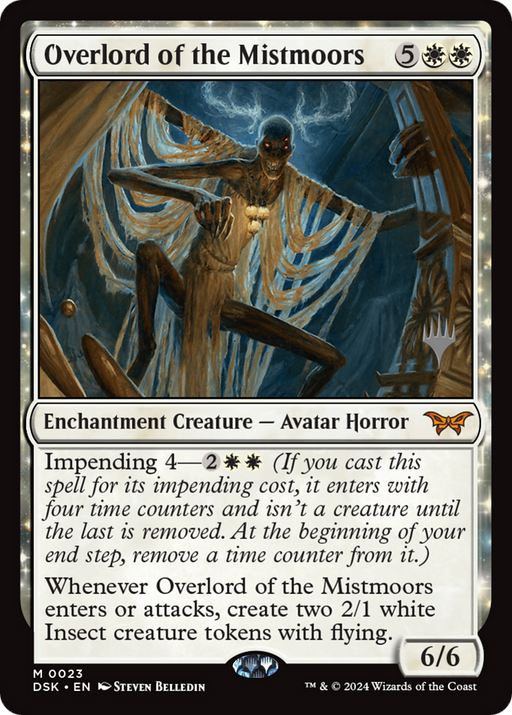 Overlord of the Mistmoors (PPDSK-023) [Duskmourn: House of Horror Promos] Foil MTG Single Wizards of the Coast