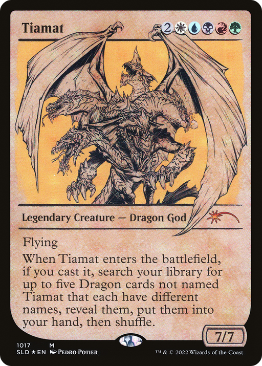 Tiamat (SLD-1017) [Secret Lair] Drop (Showcase) Foil MTG Single Wizards of the Coast