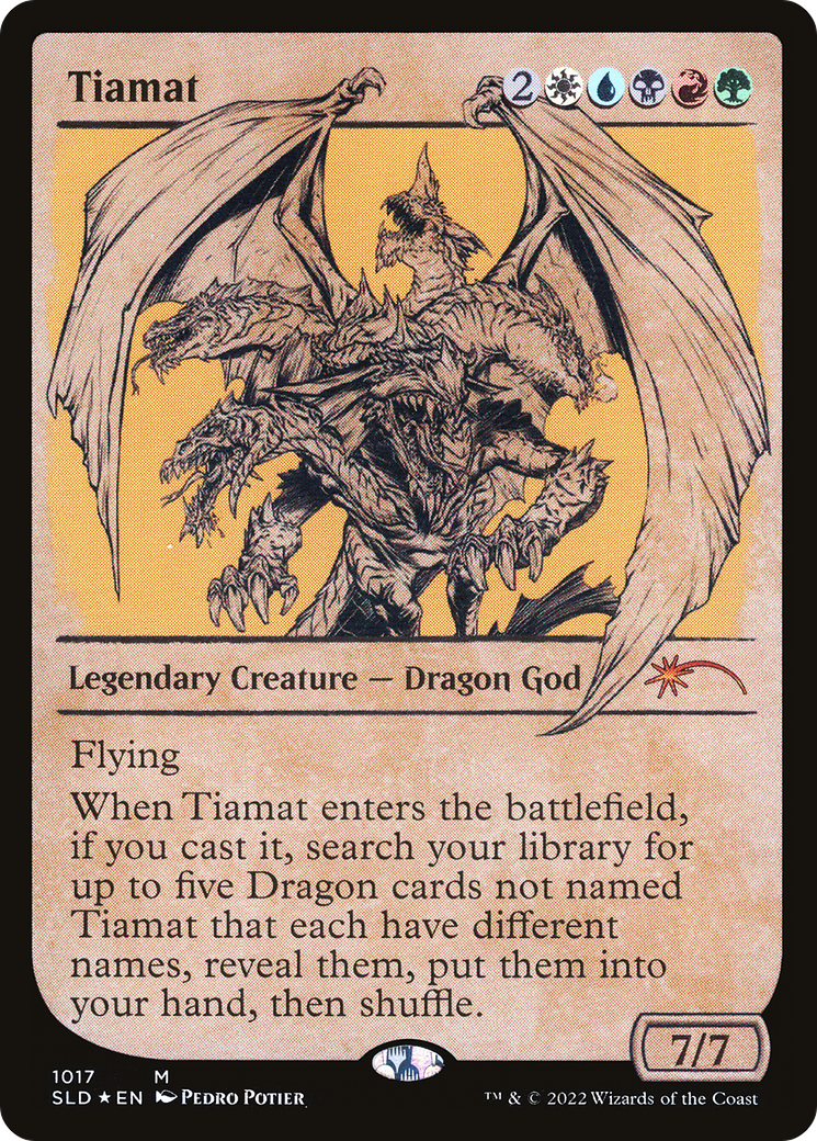 Tiamat (SLD-1017) [Secret Lair] Drop (Showcase) Foil MTG Single Wizards of the Coast
