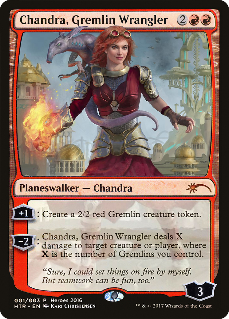 Chandra, Gremlin Wrangler [Heroes of the Realm] MTG Single Magic: The Gathering