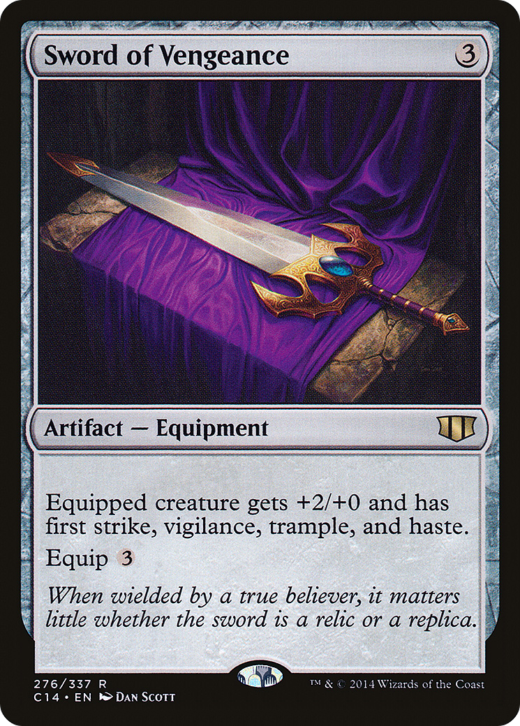 Sword of Vengeance (C14-276) [Commander 2014] MTG Single Wizards of the Coast