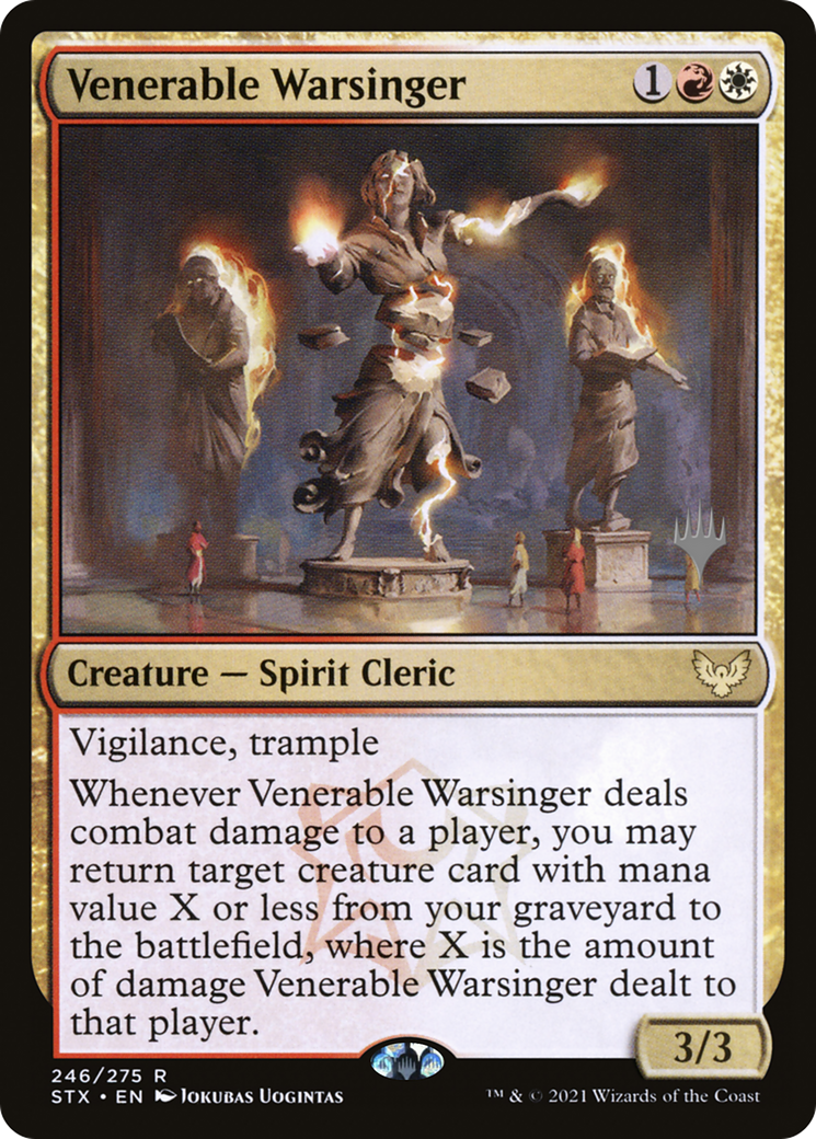 Venerable Warsinger (PPSTX-246P) [Strixhaven: School of Mages Promos] MTG Single Wizards of the Coast