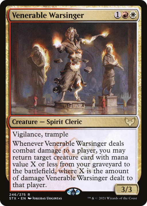 Venerable Warsinger (PPSTX-246P) [Strixhaven: School of Mages Promos] MTG Single Wizards of the Coast